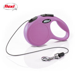  Поводок-рулетка для кошек и собак Flexi New Classic cord XS 3 м., 8 кг., розовый, арт. 02243 6
