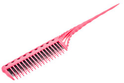Расчёска для начёса розовая 215 мм., арт. YS-150 pink