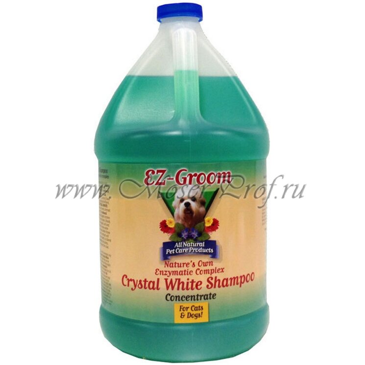 Шампунь EZ Groom Crystal White "Белый кристалл", 3,8 л (арт. CRY1GEO)