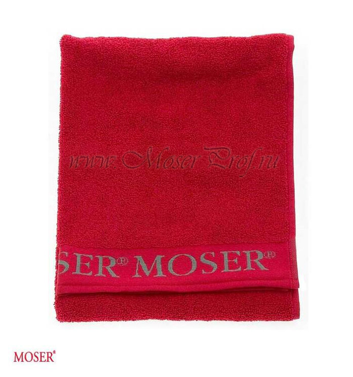 Парикмахерское полотенце Moser, красное, арт. 0092-6060