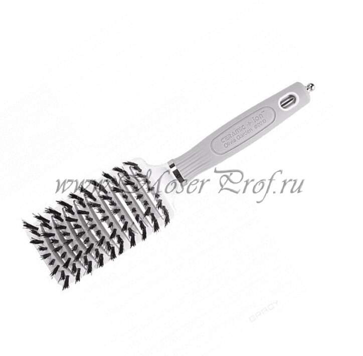 Щетка Olivia Garden Ceramic +Ion, продувная, с натуральной щетиной, арт. OGBCITVBOST