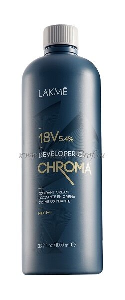 Стабилизированный крем-окислитель LAKME CHROMA DEVELOPER 18V  5,4%  1000 мл., арт. 72201