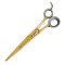 Ножницы для стрижки животных Witte Rose Line Gold прямые, 8,25", арт. 88081