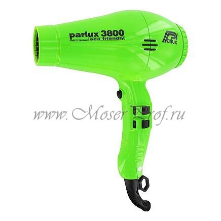 Профессиональный фен Parlux 3800 Eco Friendly Ionic Ceramic 2100W зеленый