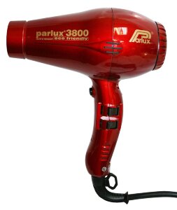 Профессиональный фен Parlux 3800 Eco Friendly Ionic Ceramic 2100W красный, арт. 3800 красн.		  (3800 красн.)