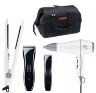 Набор парикмахерский Moser NEO Kit Limited Edition Black - машинка, триммер, фен, утюжок, арт. 1886-0105