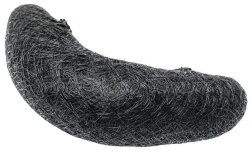 Подкладка для причёсок harizma 165х55 мм. с клипсами, брюнет, арт. h10834E-15
