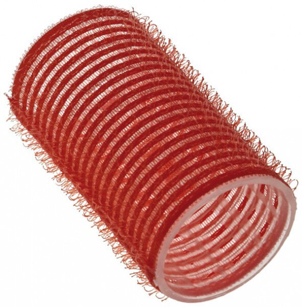 Бигуди с липучкой Sibel 36 мм., красные, 12 шт., арт. 4124049