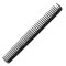 Расческа для стрижки с линейкой черная 22,8 см., арт. YS-G33 soft carbon		