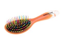 Щётка для волос harizma Rainbow овальная Золотой мандарин, арт. h10700J-09