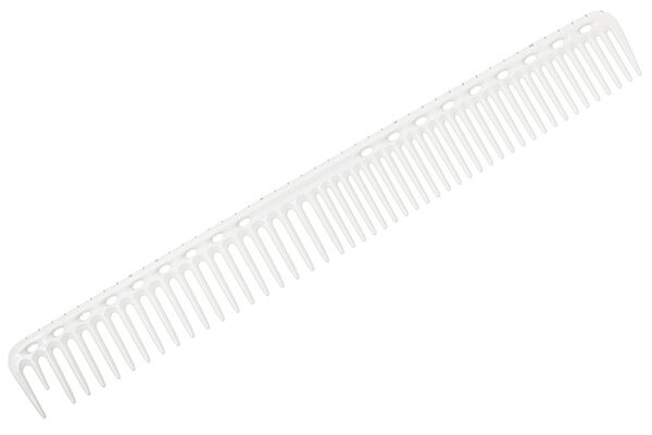 Расческа для стрижки с линейкой белая 22,8 см., арт. YS-G33 white