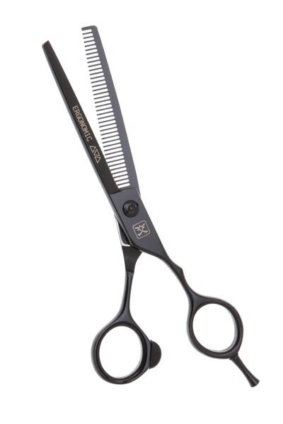 Парикмахерские ножницы KATACHI Black Ergonomic филировочные 6,0", арт. K31640