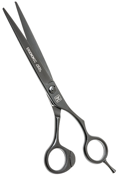 Парикмахерские ножницы KATACHI Black Ergonomic прямые 7,0", арт. K3170B