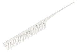 Расчёска супердлинная с хвостиком белая 250 мм., арт. YS-106 white