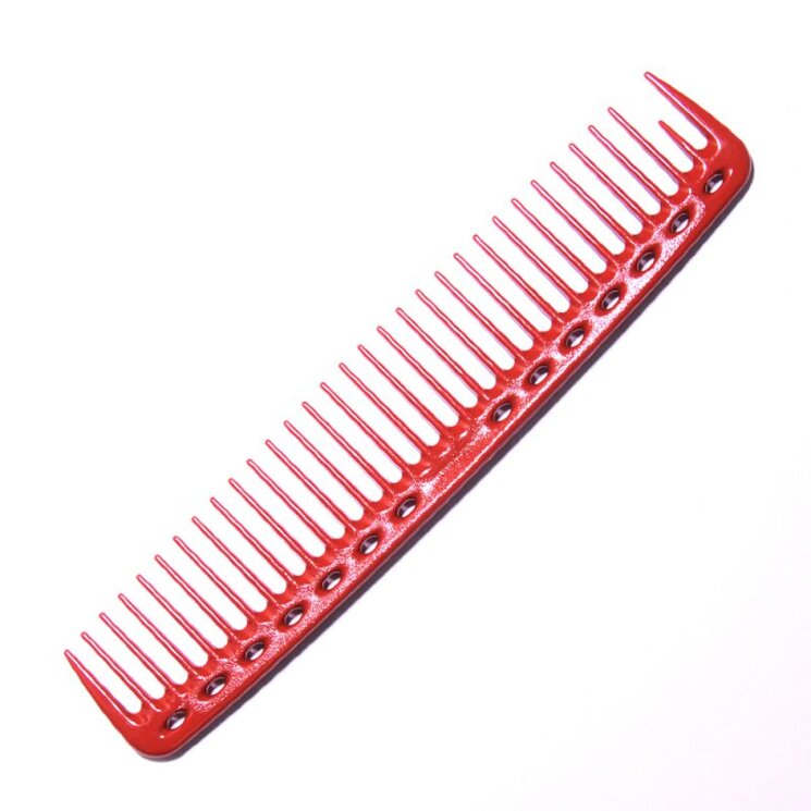 Расческа редкозубая красная, арт. YS-402 red