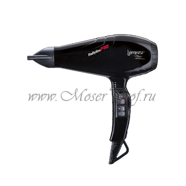 Профессиональный фен BaByliss PRO Luminoso Giallo Ionic 2100W черный, арт. BAB6360IBE		