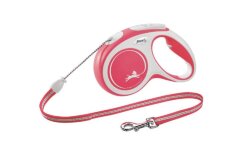 Поводок-рулетка для собак Flexi New Comfort cord XS 3 м., 8 кг., красный, арт. 04272 4