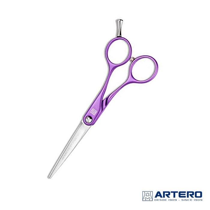 Ножницы  для стрижки животных Artero VIOLET SYMETRIC прямые 5.5", арт. T46955