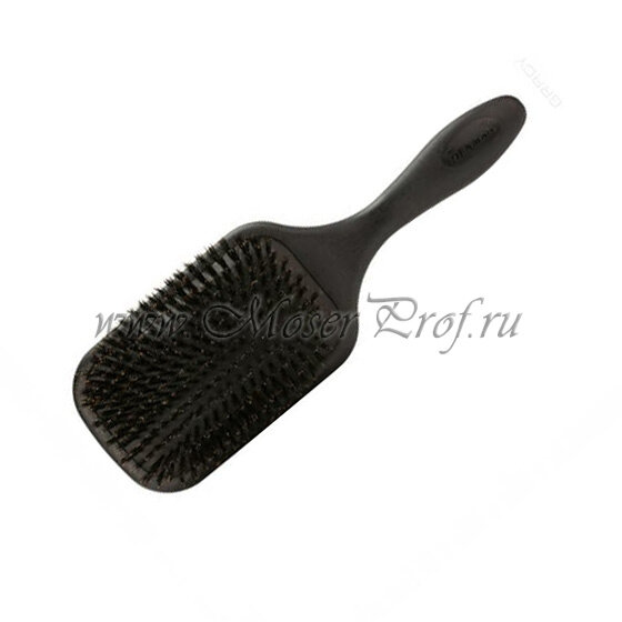 Щетка массажная с натуральной щетиной Denman Paddle, большая, арт. D83Boar